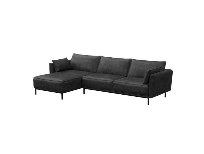 Ecksofa Leder ELVIS links anthrazit