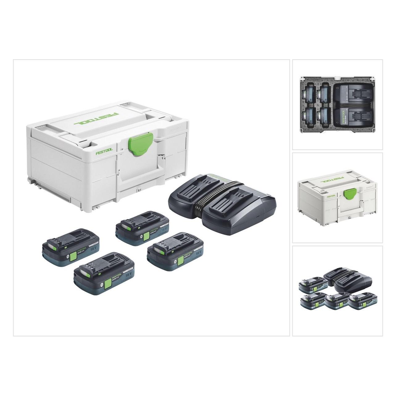 Festool Energie-Set SYS 18V 4x4,0/TCL 6 DUO (18 V) (577104)