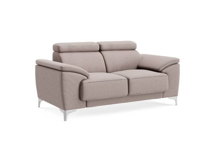 Ecksofa Lynn 2.0, Johann Jakob, cord rosa, Textil