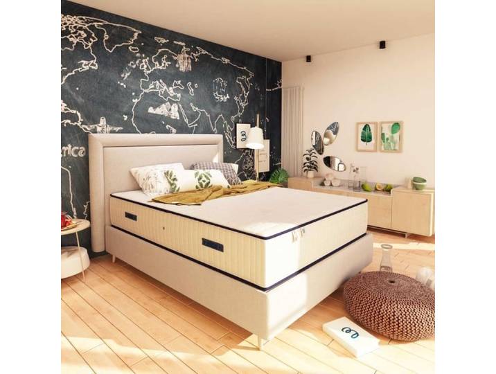 Matelas BON RÉVEIL 180x200cm Mousse polyuréthane et Mémoire de forme- Epaisseur 30 cm - Confort Optimal -2 personnes