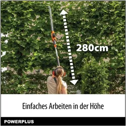 Powerplus, Heckenschere, Dual Power (Akkubetrieb)