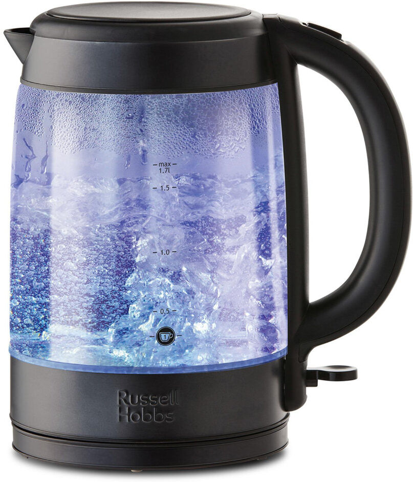 Russell Hobbs Illuminating Glass Kettle Clear;Black 1.7L