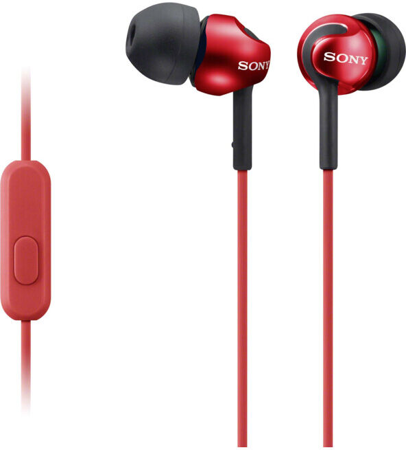 Sony Écouteurs intra-auriculaires MDREX110APR.CE7 avec microphone et télécommande droite (MDREX110APR.CE7)