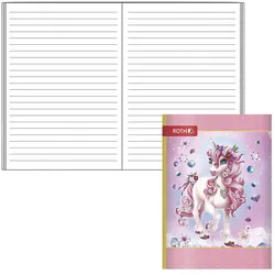 ROTH Schulheft Einhorn Beauty Lineatur 51 liniert DIN A6