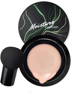 CreateConfidence Flawless CC Cream Foundation With Mushroom Air Cushion Ideal Beauty Gift For Her Natural Color