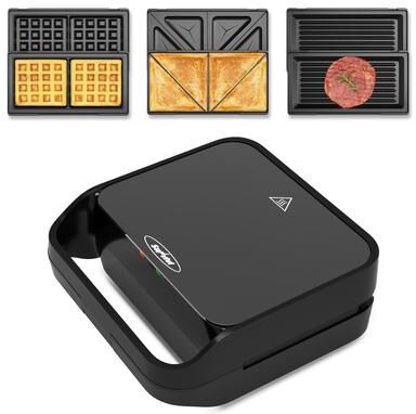 Royalcraft 850W 3 in 1 Sandwich Maker - N/A