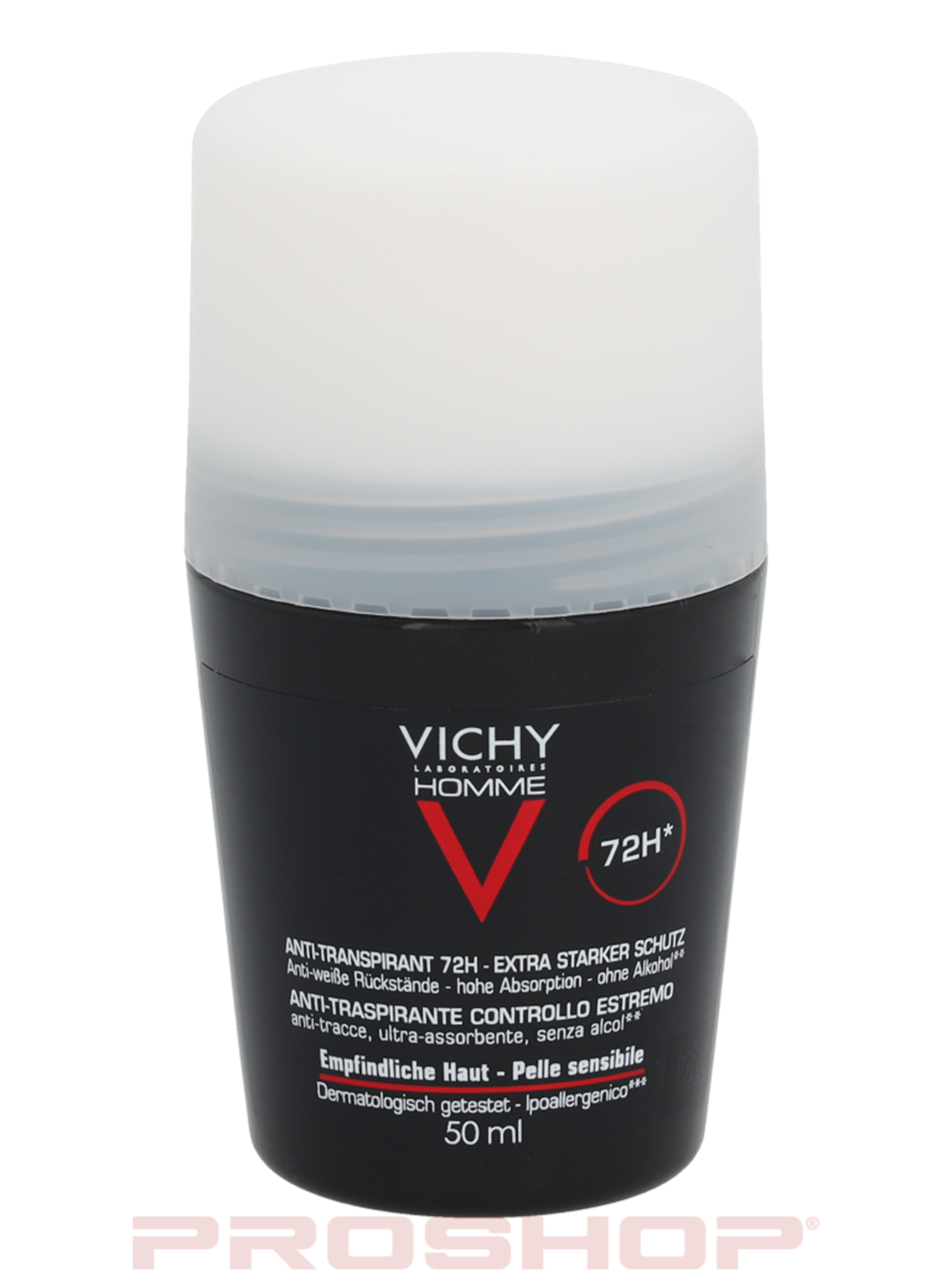 Vichy Homme Roll-On Deodorant Sensitive Skin 72H - 50 ml0