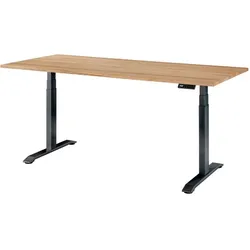 Gradel Schreibtisch elektrisch Durable Office 180 x 80 cm Holz Braun