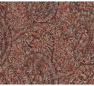 Antonina Vella Kashmir Dreams Paisley Red Wallpaper