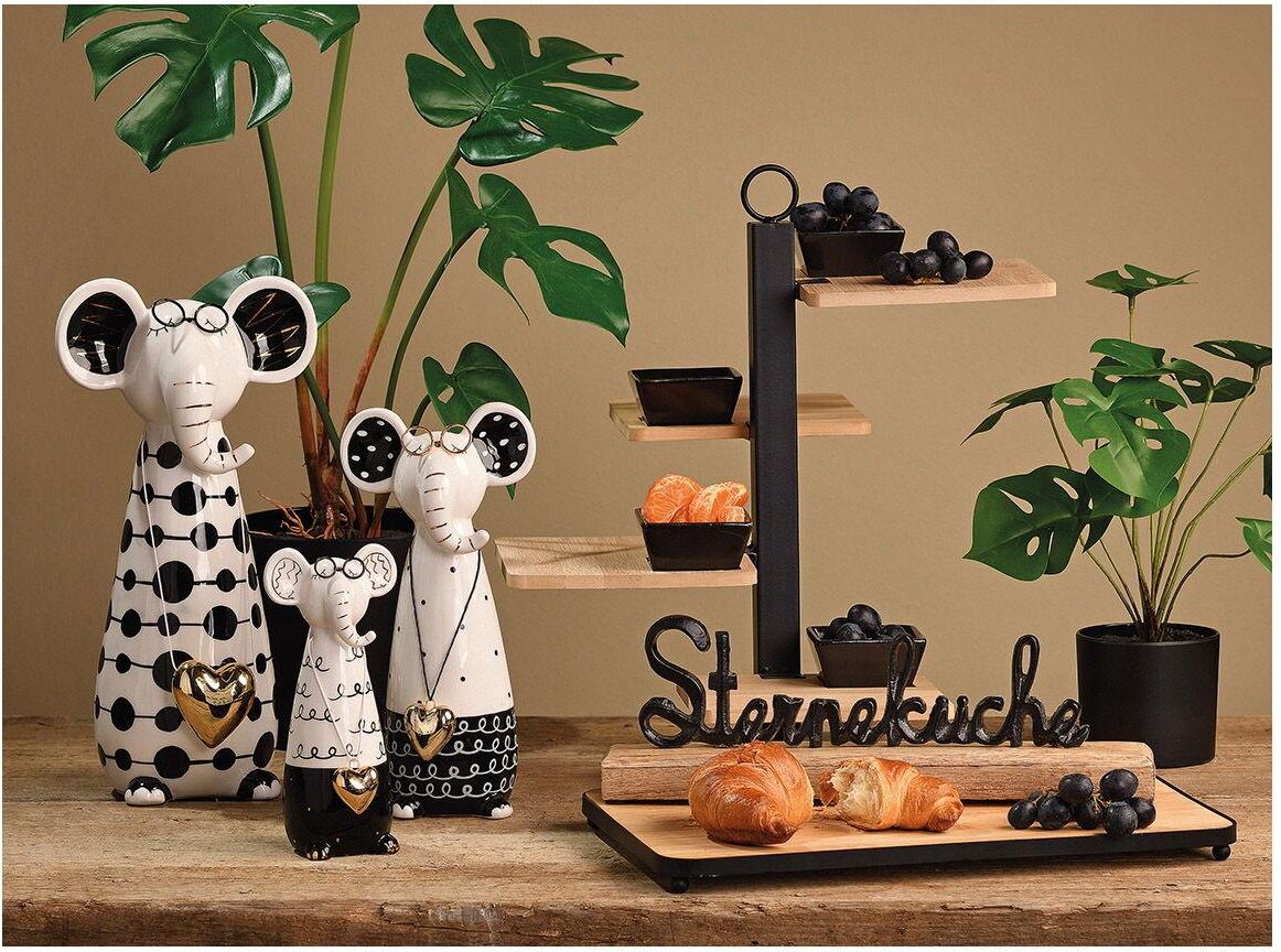 Etagere "G, Wurm Apero", braun (braun, schwarz), Metall, Servierplatten, Etagere braun, schwarz Einheitsgröße