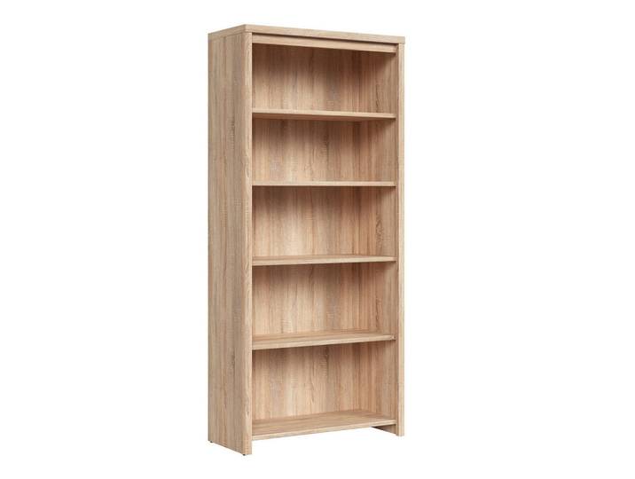 Petits-meubles Bücherregal Soren Holz, Braun, 90x200x40.5 cm, Wohnzimmer, Regale, Bücherregale