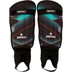 DERBYSTAR Protect Schienbeinschoner türkis/schwarz/rot XL