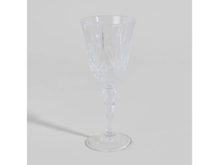Kleines Stielglas aus klarem Kristall