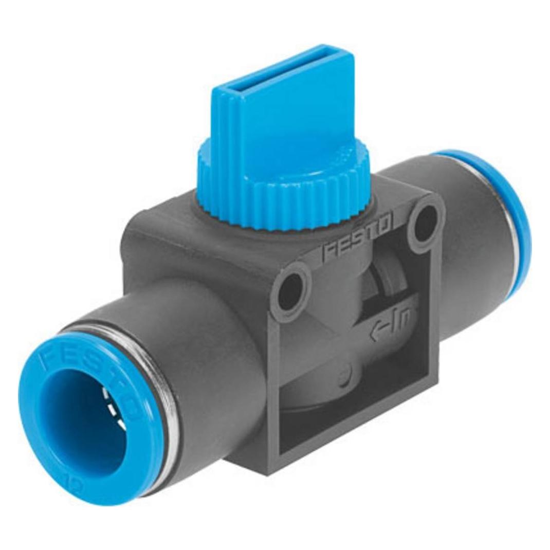Festo 3/2 Shut-off Valve 10mm Push-in (HE-3-QS-10)