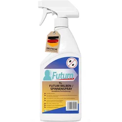 FUTUM 1L Milbenspray / Spinnenspray bekämpft Insekten, Eier, Larven, Insektenspray ohne Biozide auf Wasserbasis,  Sofortwirkung ohne Flecken