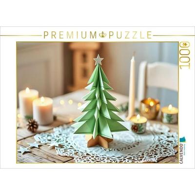 CALVENDO Puzzle Weihnachtszauber in Origami | 1000 Teile Lege-Größe 64x48cm Foto-Puzzle für glückliche Stunden