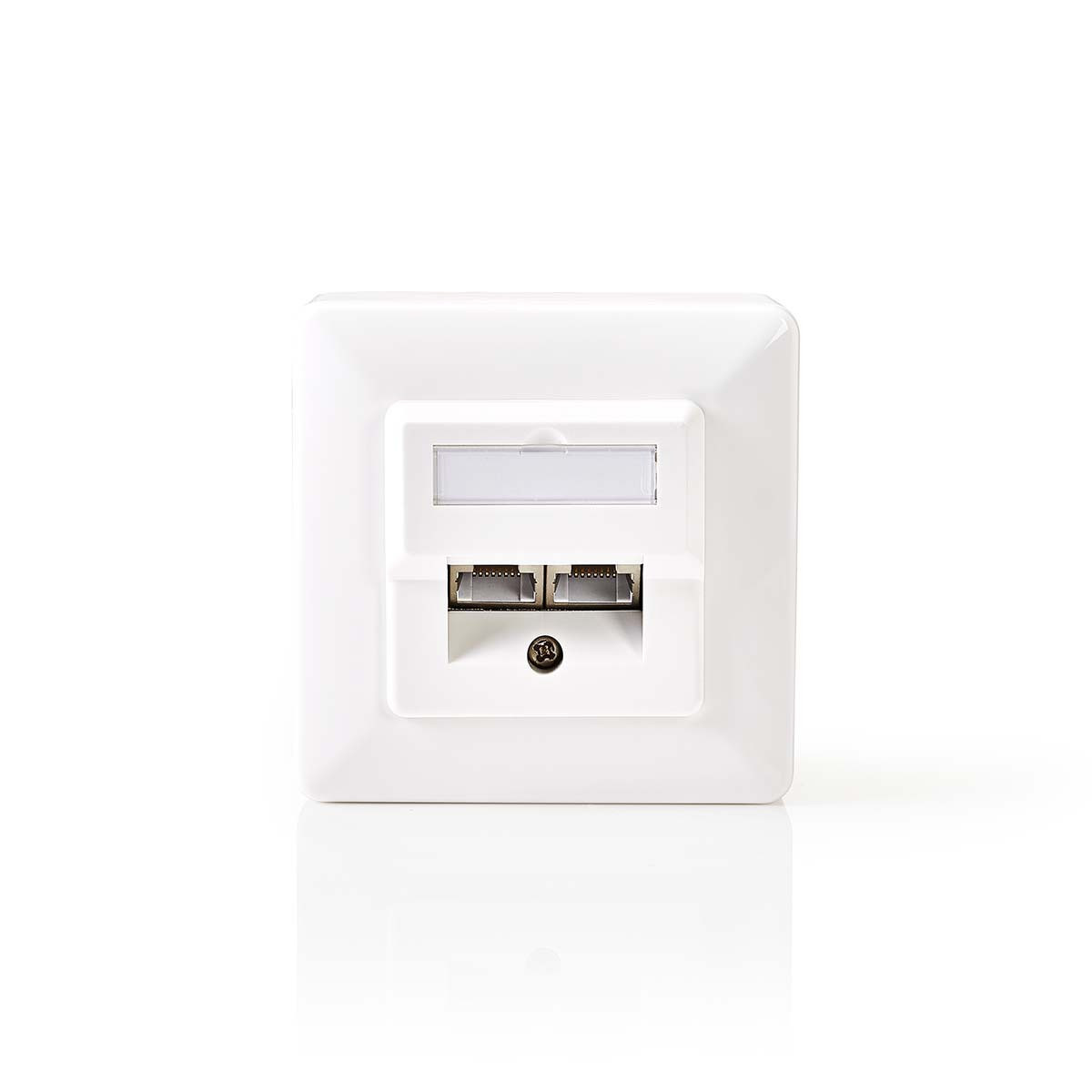 Nedis Netwerkstopcontact Inbouw 2 poorten CAT5e Wit