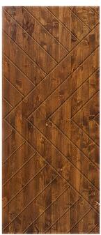 Klair Living Hollow Core Walnut-Stained Pine Wood Interior Door Slab