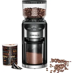 ROMMELSBACHER EKM 400 Kaffeemühle Schwarz/Edelstahl 200 Watt, Kegelmahlwerk