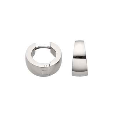 Paar Creolen FIRETTI "Schmuck Geschenk Titan Ohrschmuck Ohrringe" Gr. 15,5, titanfarben, Ohrringe, Damen, 15,5, Titan