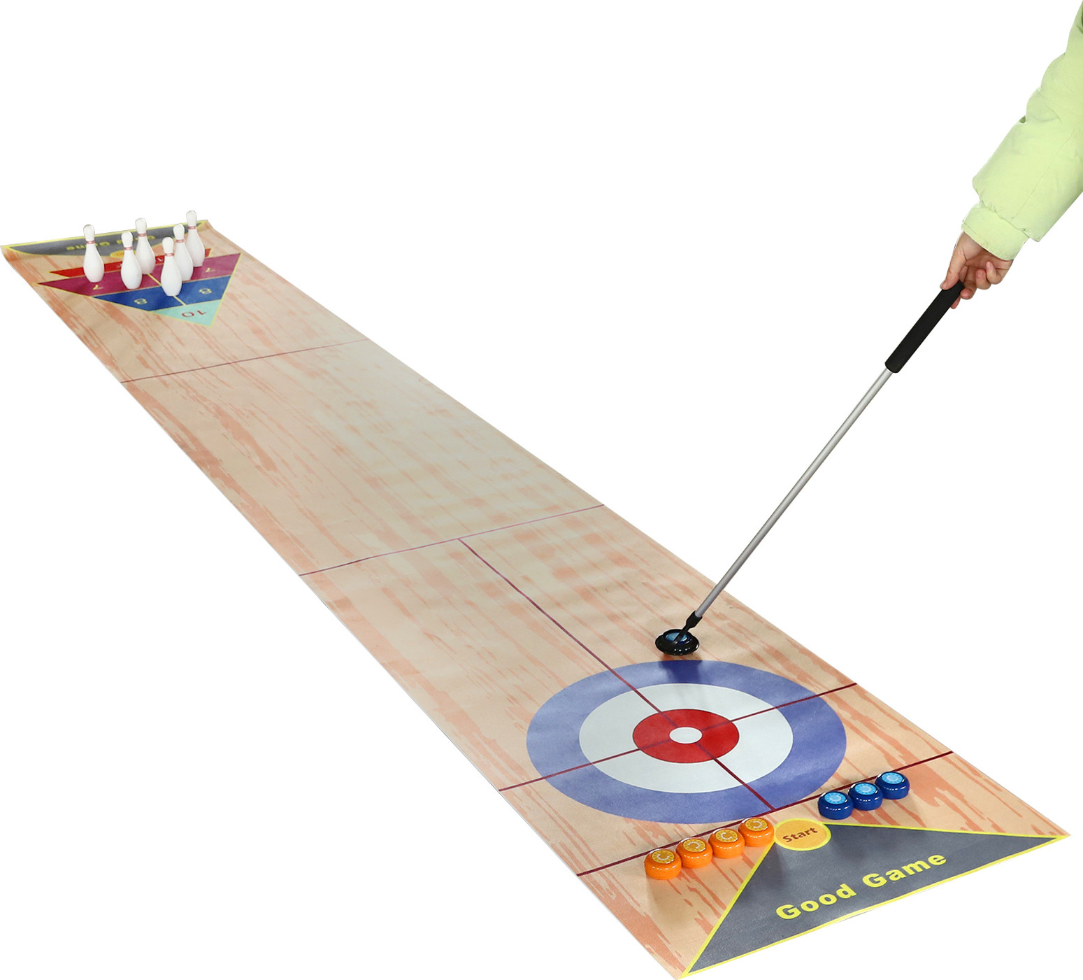 Easybuy 3-in-1 Shuffleboard spelset en indoor tafelcurlingset voor feesten