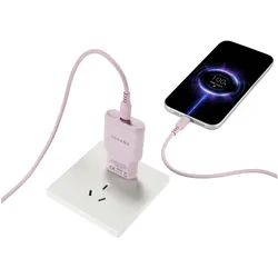 Tucano One Power Kit 35w Gan Charger, Auto Adapter, Pink