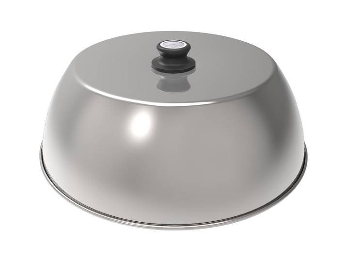 Grillabdeckhaube LOTUSGRILL XL Ø 42 cm , silber (silberfarben), iPhone 14 Pro Max, Kunststoff, Leder, Hüllen, Grillabdeckhaube