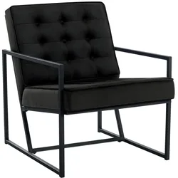 CLP Lounger Avon Samt   Farbe: schwarz