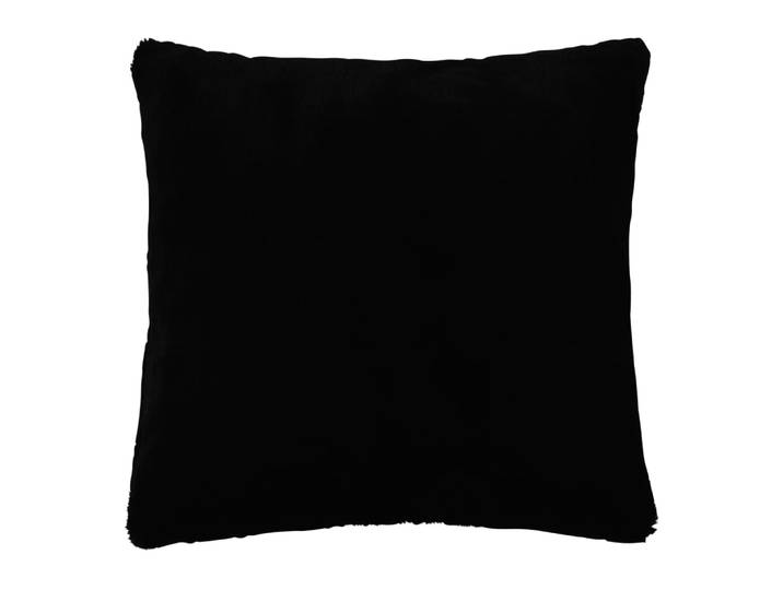 Kissen aus Kunstfell, schwarz, 45x45