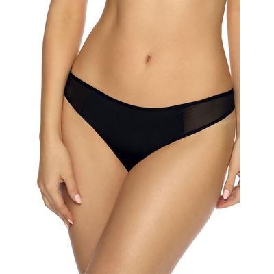 String VIANIA "Damen String Sally", Damen, Gr. 42, schwarz, Stoff, Obermaterial: 83% Polyamid PA. 10% Elasthan EL. 7% Baumwolle CO., Unterhosen String