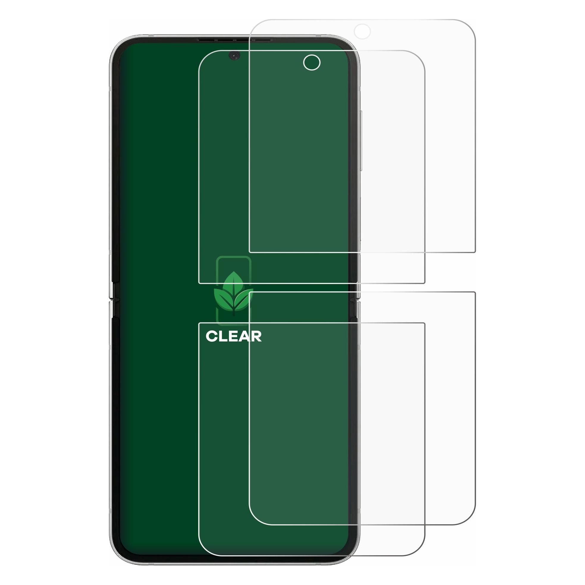 ScreenLeaf Schutzfolie für Samsung Galaxy Z Flip 6 Displayschutz Display Schutz Folie Klar Transparent (Samsung Galaxy Z Flip6) (6155663)