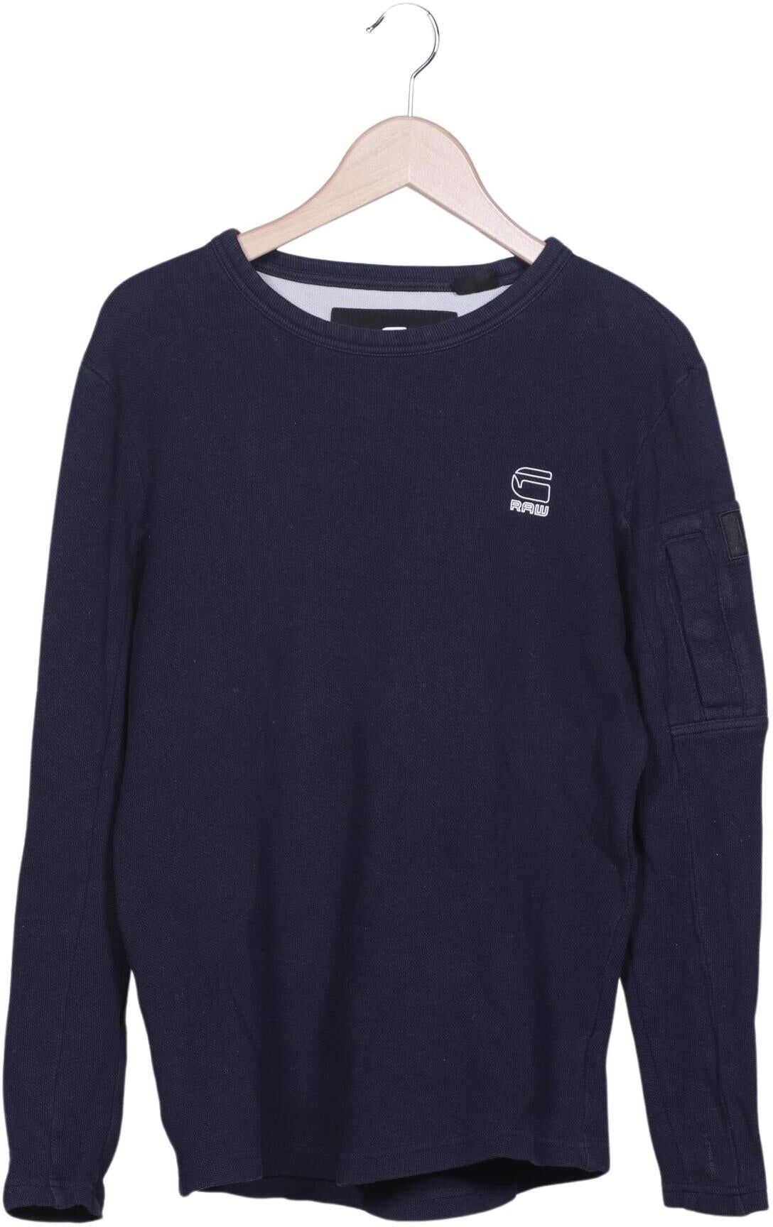 G Star RAW Herren Pullover, Marineblau, Gr. S, Baumwolle - Second Hand