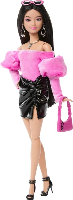 Barbie Deluxe Style Puppe im schulterfreien Top und Rock