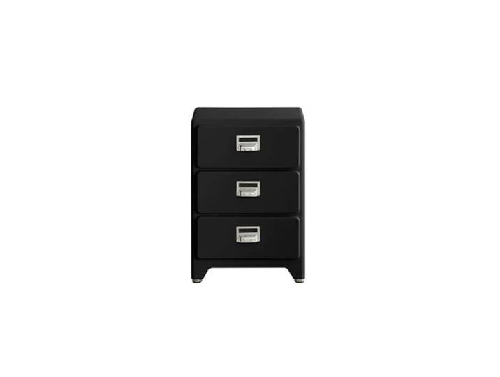 YANG11FAN Vielseitig Nachttisch-Schlafzimmermöbel aus Massivholz Minimalistisches kleines Vintage-Wohnzimmer-Sideboard mit Stauraum(Schwarz)