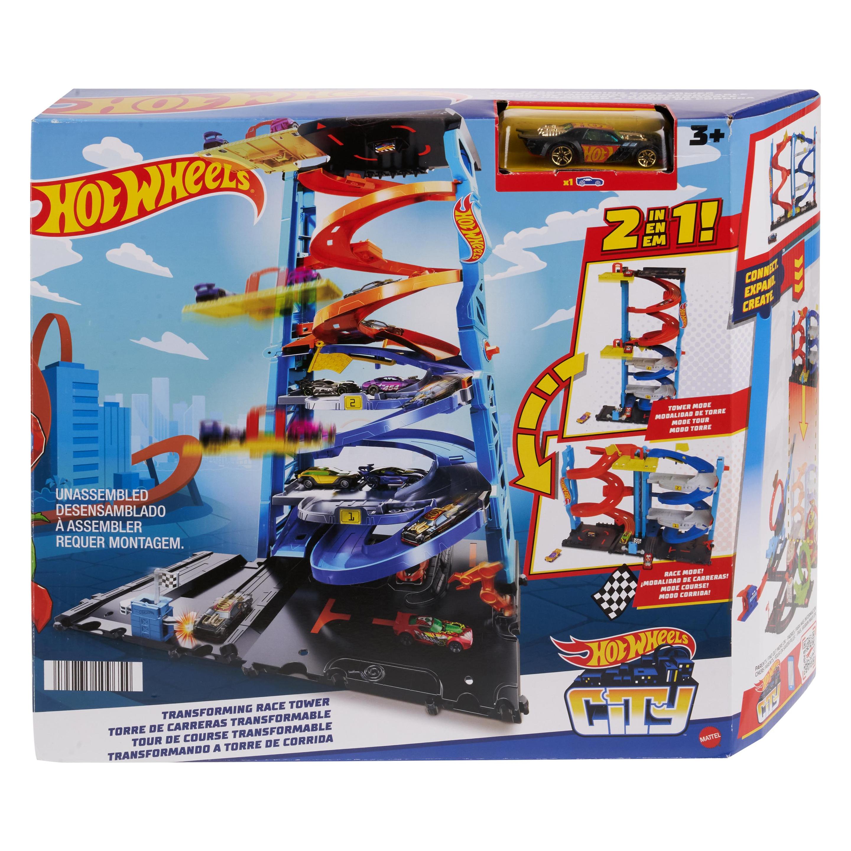 Hot Wheels City 2-in-1-Rennturm Spielset (HKX43)