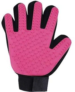 Uplifted Finds Kuchi Zen Touch Pet Grooming & Massage Glove pink Right