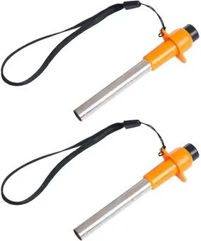 Inspire Daily Merch Compact Outdoor Electric Lighter For Camping & BBQ Stainless Steel Piezo Igniter 2pcs