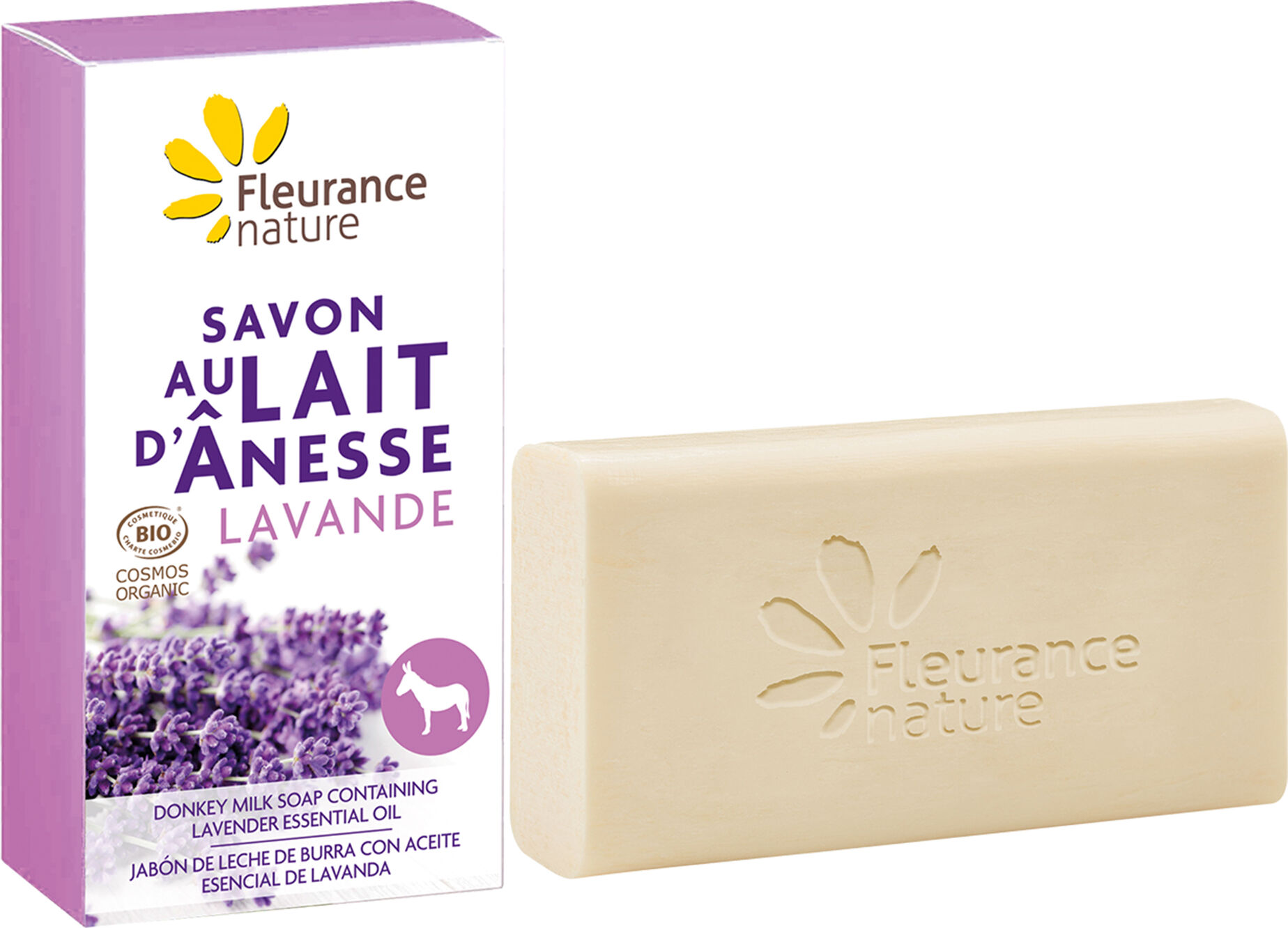 Fleurance Nature Jabón de Leche de Burra con Aceite esencial de