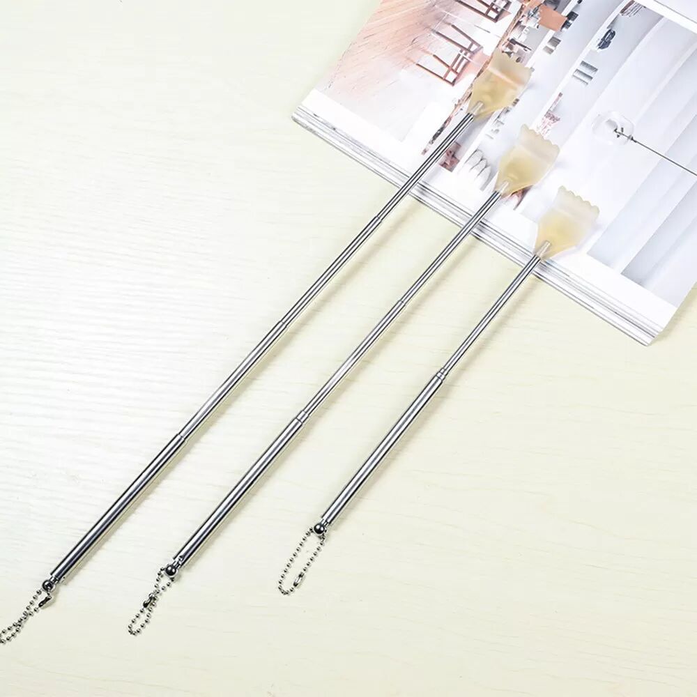 INF 2er-Pack Teleskop-Rückenkratzer - Ausziehbarer Edelstahl-Kratzer