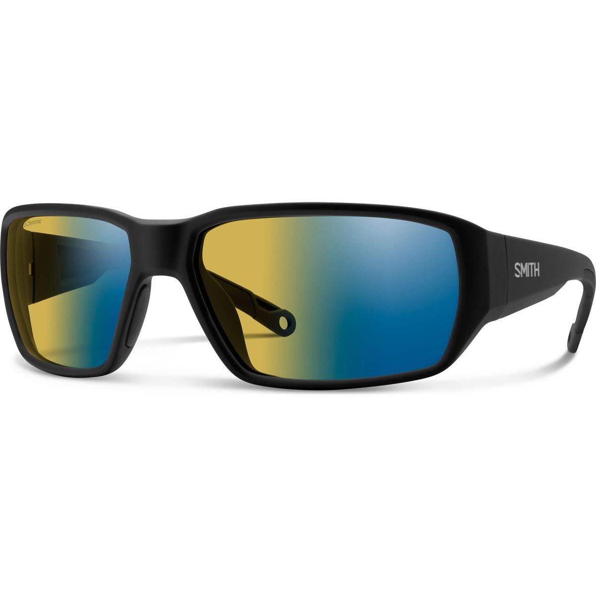 Smith Hookset matte black chromapop glass polarchromic yellow blue mirror (124-62QG) 20676812462QG