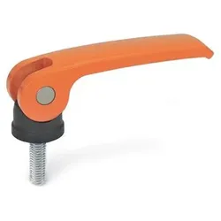 Exzenterspanner, Hebel Zink-Druckguss, Auflagescheibe Kunststoff, mit Schraube (927-82-M8-40-B-O)