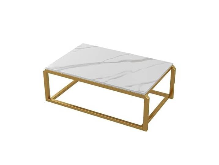 Tragbarer Nachttisch aus Metall mit leichtem Design Schiefer-Tischplatte For kleine Wohnungen mit Erkerfenster und for Essen im Heimbüro(3)
