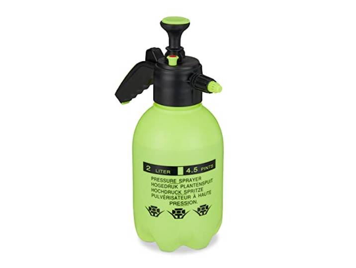 Relaxdays Pulvérisateur Universel Manuel 2L\, Jet réglable\, pour Eau et désherbant\, brumisateur Jardin\, Vert Clair/Noir