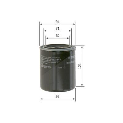Bosch Ölfilter [Hersteller-Nr. 0986452005] für Nissan