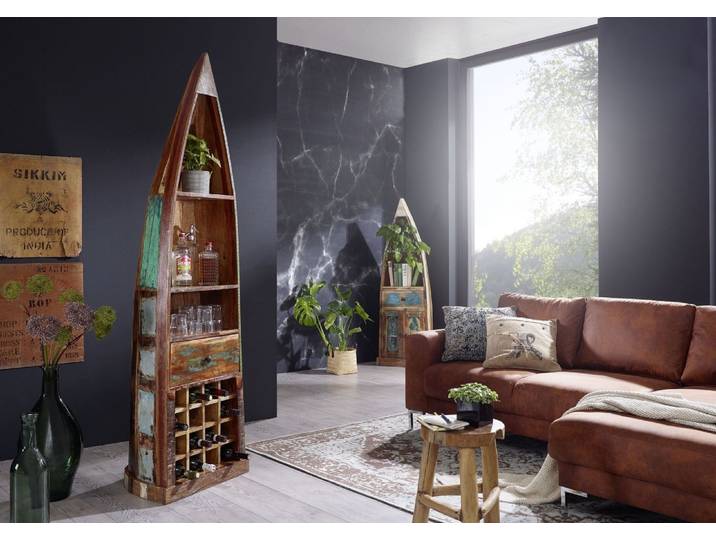 Regal Boot Indisches Altholz lackiert NATURE OF SPIRIT #120