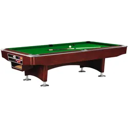 Billardtisch Gladiator Mahagoni 9 ft. , Tuchfarbe: Graphit