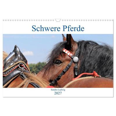 Schwere Pferde 2027 (Wandkalender 2027 DIN A3 quer), CALVENDO Monatskalender