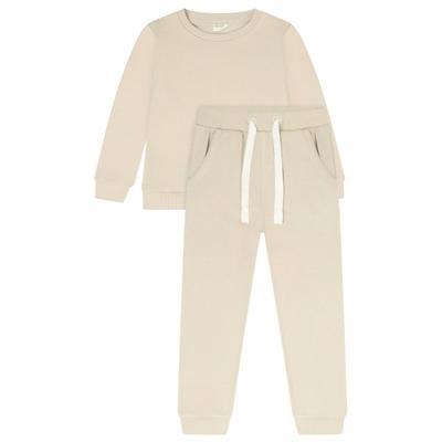 Minymo - Kid's Sweat Set - Bekleidungsset Gr 128 beige