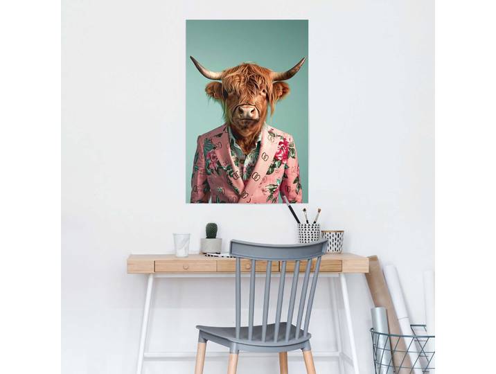 Poster Dressed Highlander Papier Multicolor 61 x 92 x 0cm