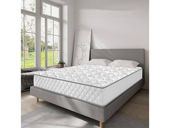 Matelas 140x190 cm-mémoire de forme Ép 25 cm 7 zones de confort indépendance du couchage orthopédique
